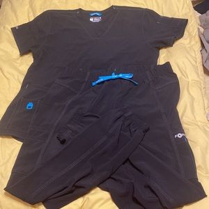Carhartt G Force Black Scrub Set L